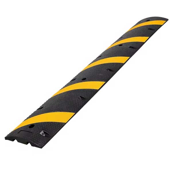 Black/Yellow Rubber Sleeping Policeman Ramp
