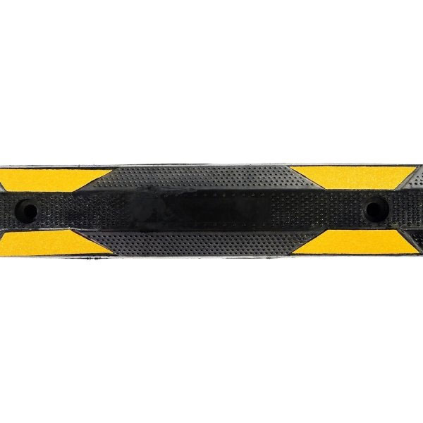 Heavy-Duty Rubber Parking Stop High Visibility