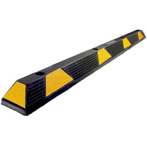 Heavy-Duty Rubber Parking Stop High Visibility
