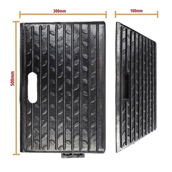 Anti- Slip Kerb Access Ramps - 2 Pieces