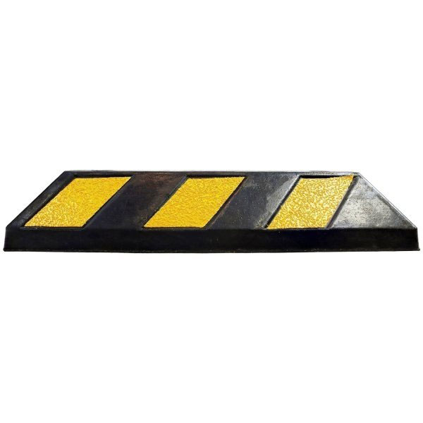 Hi-Vis Rubber Kerb Wheel Stop