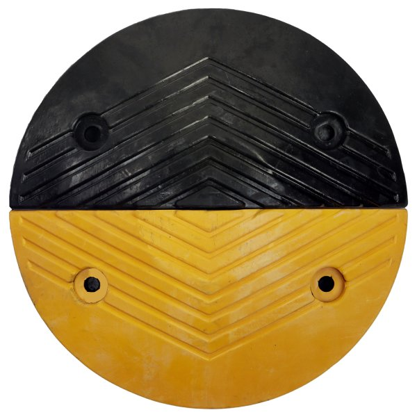 Traffic Safety Rubber Speed Bump in Circular Pattern