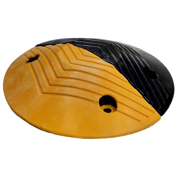 Traffic Safety Rubber Speed Bump in Circular Pattern