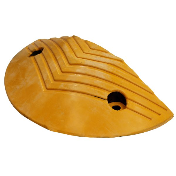 Traffic Safety Rubber Speed Bump in Circular Pattern