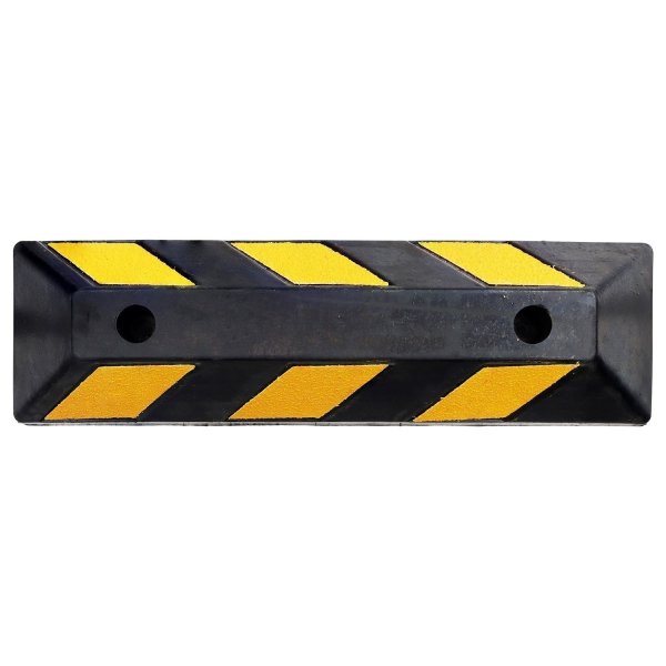 Yellow/Black Recycled Rubber Wheel Stop