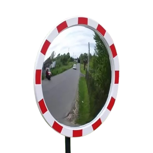 Zinc-Plated Convex Road Mirror Highly Versatile Reflective Edge