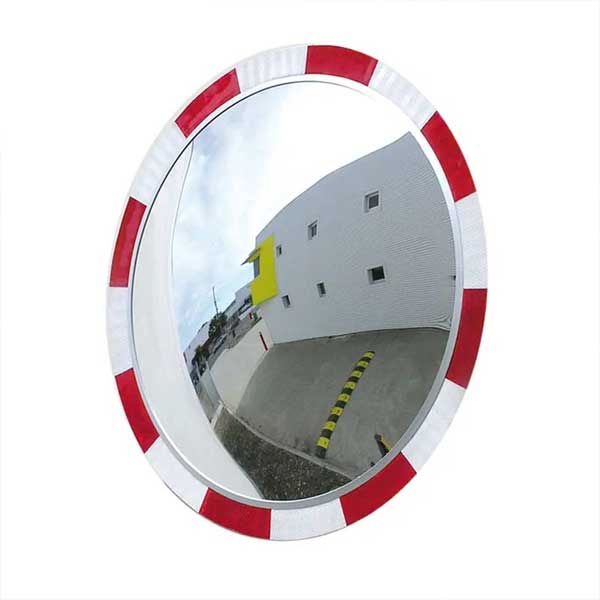 Zinc-Plated Convex Road Mirror Highly Versatile Reflective Edge
